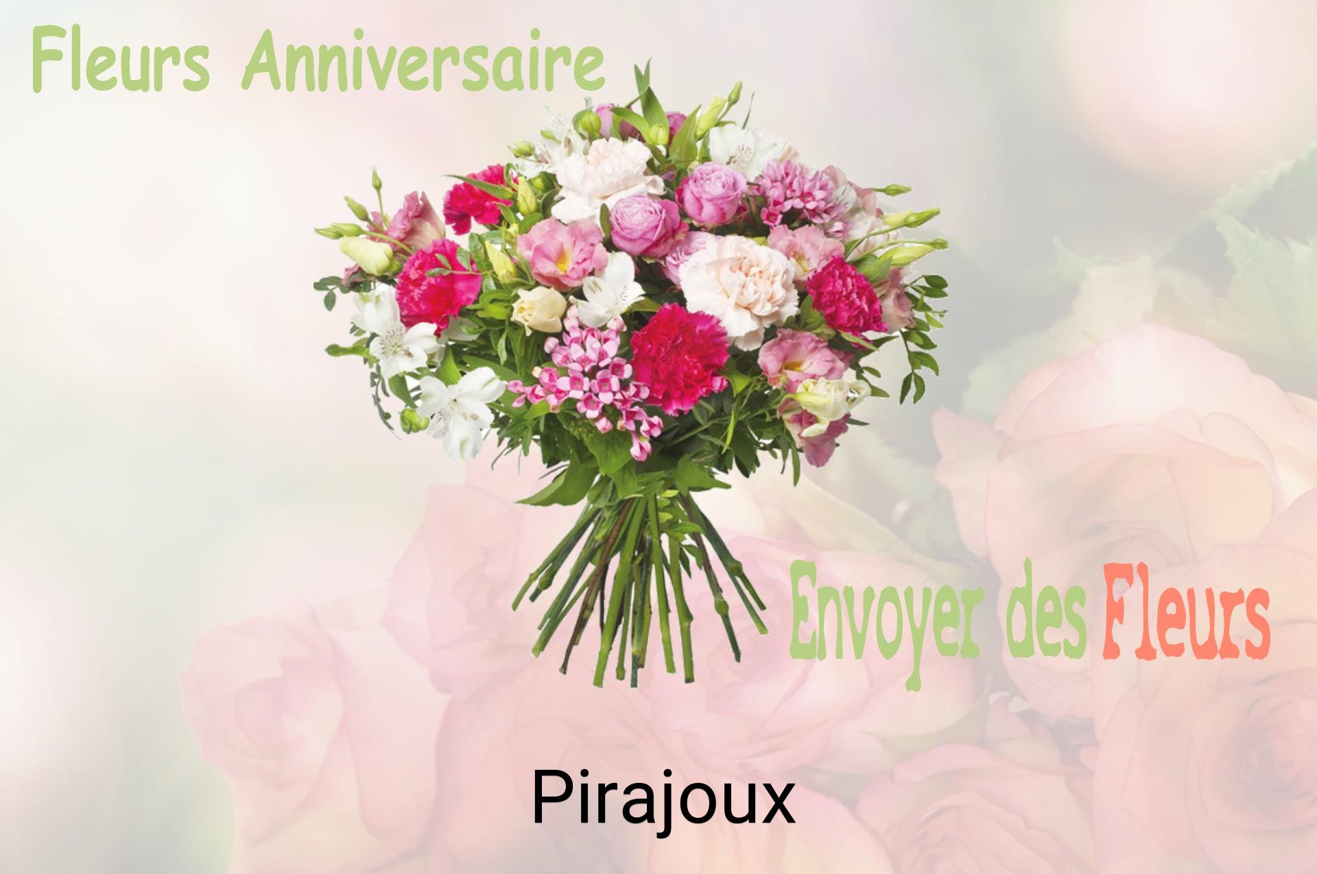 Bouquet de fleurs d’anniversaire livré à Pirajoux